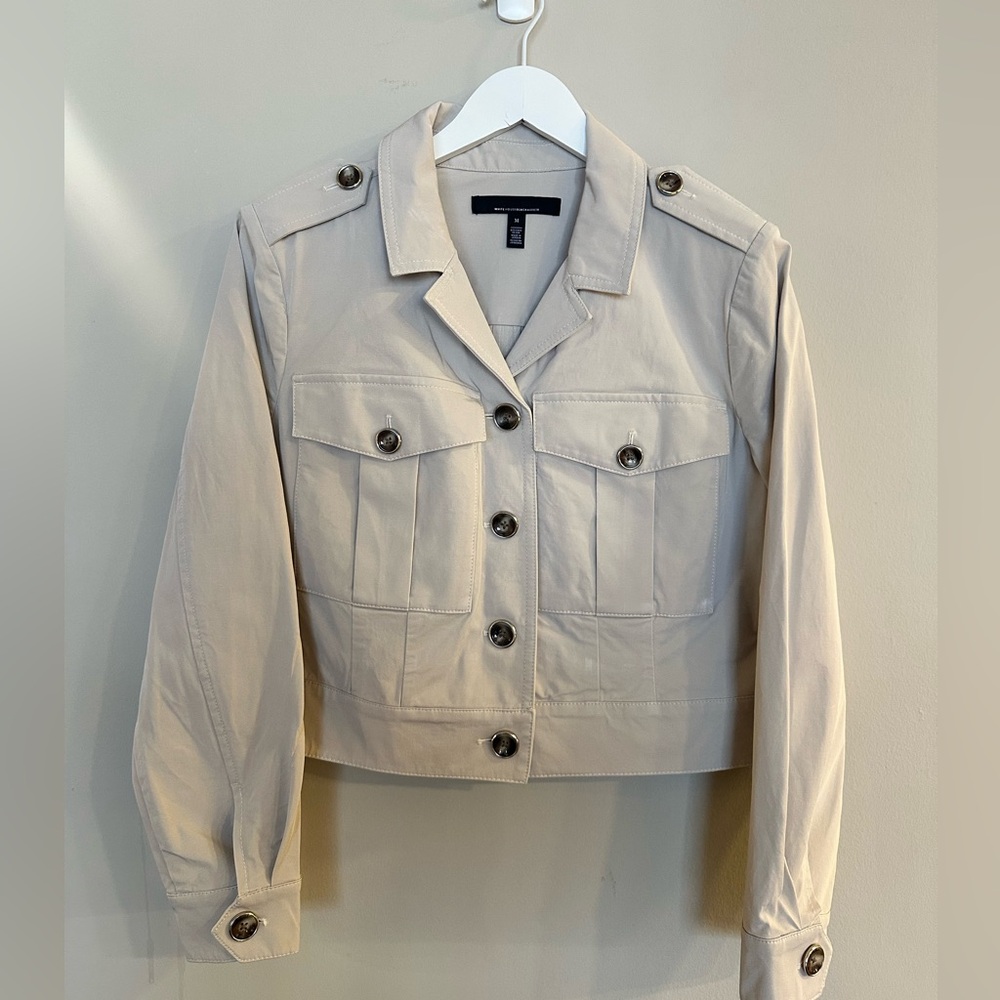 White House Black Market Beige Utility Jacket